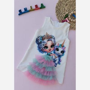 سارافون دخترانه اسب تک شاخ